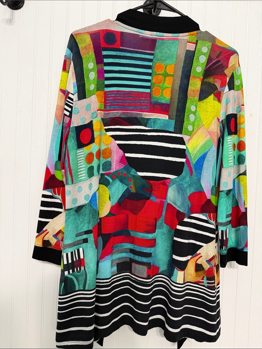 Simply Art by Dolcezza M ‘Relaxing Red’ Open Front Cover Up Cardigan